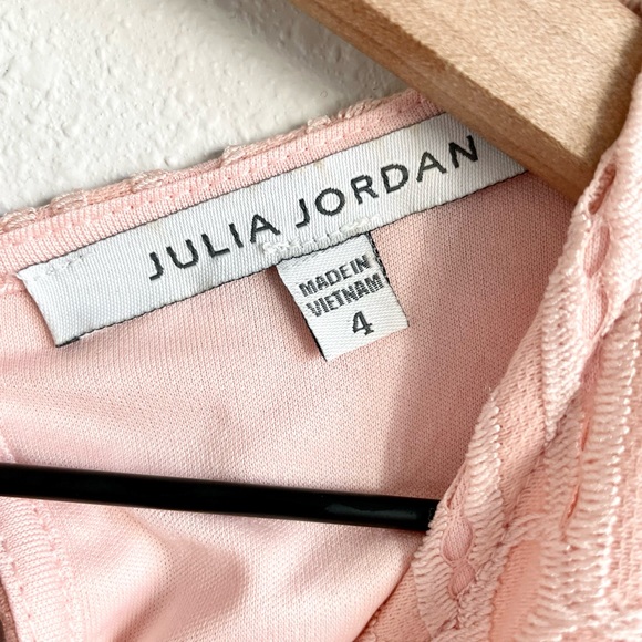 Julia Jordan Pink Lace Dress Size 4 - Picture 5 of 11